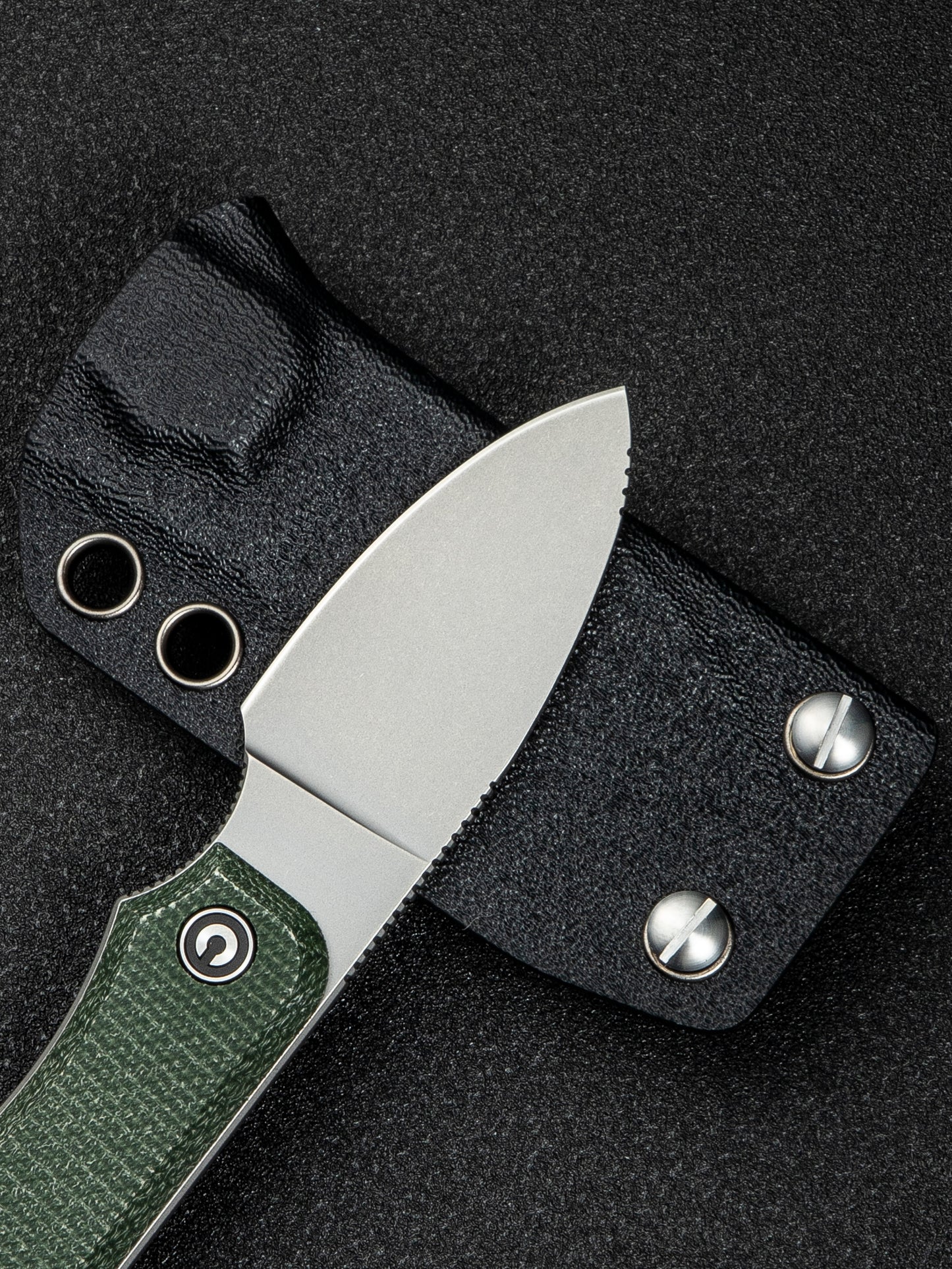 Civivi Baby Banter Fixed 2.39" Nitro-V Green Canvas Micarta Fixed Blade Knife C23045-2