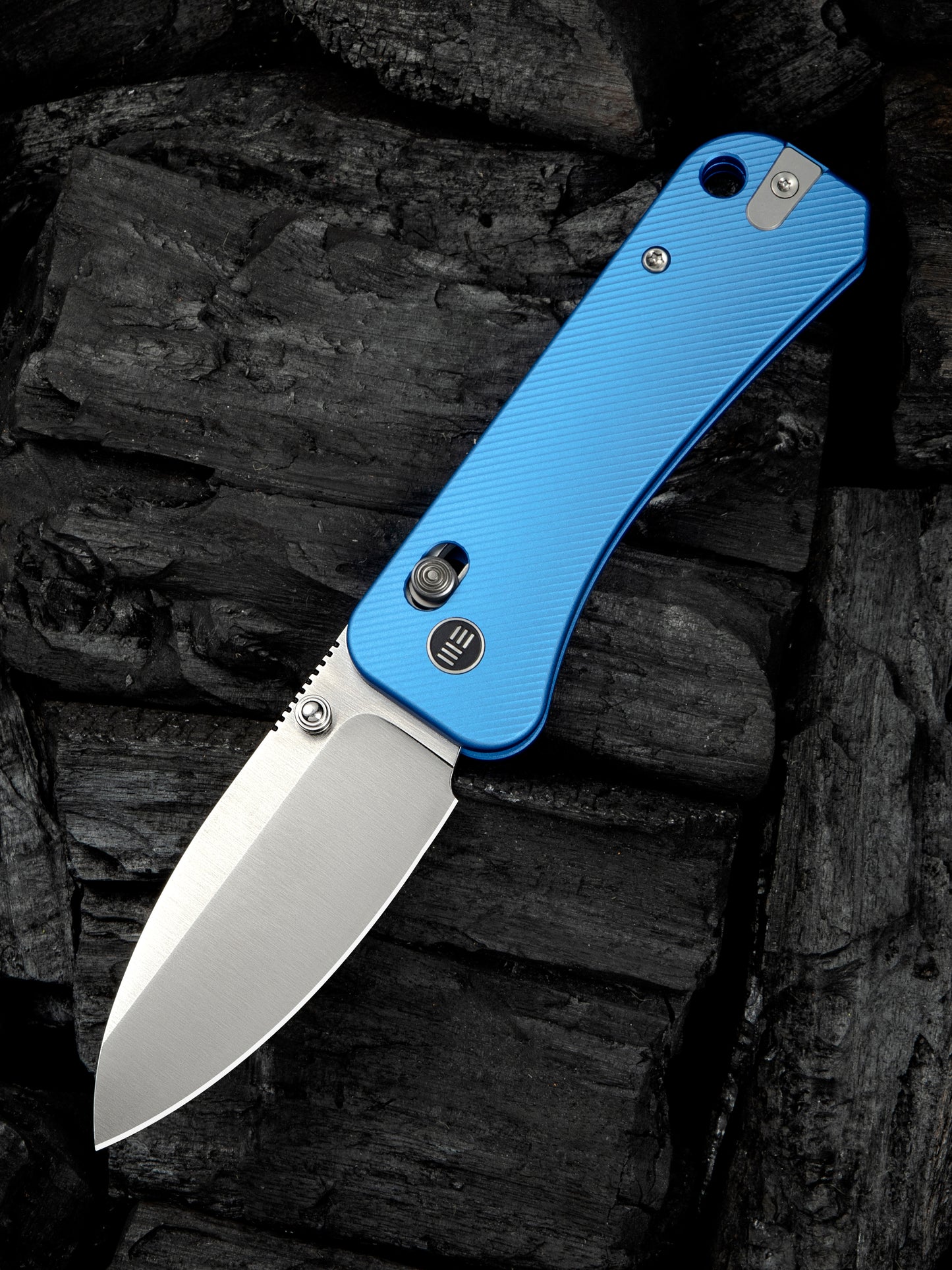 WE Banter 2 2.87" CPM S35VN Blue Aluminum Crossbar Lock Folding Knife WE23075-1