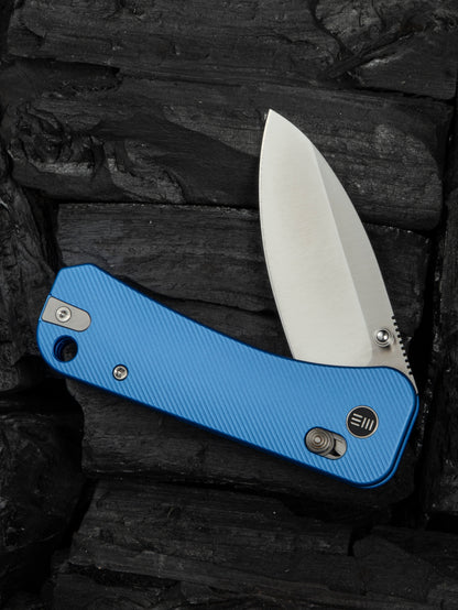 WE Banter 2 2.87" CPM S35VN Blue Aluminum Crossbar Lock Folding Knife WE23075-1