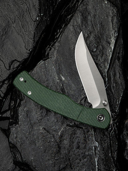 Civivi Clingman 2.99" Nitro-V Green Canvas Micarta Folding Knife by Taylor Martin C23065-4