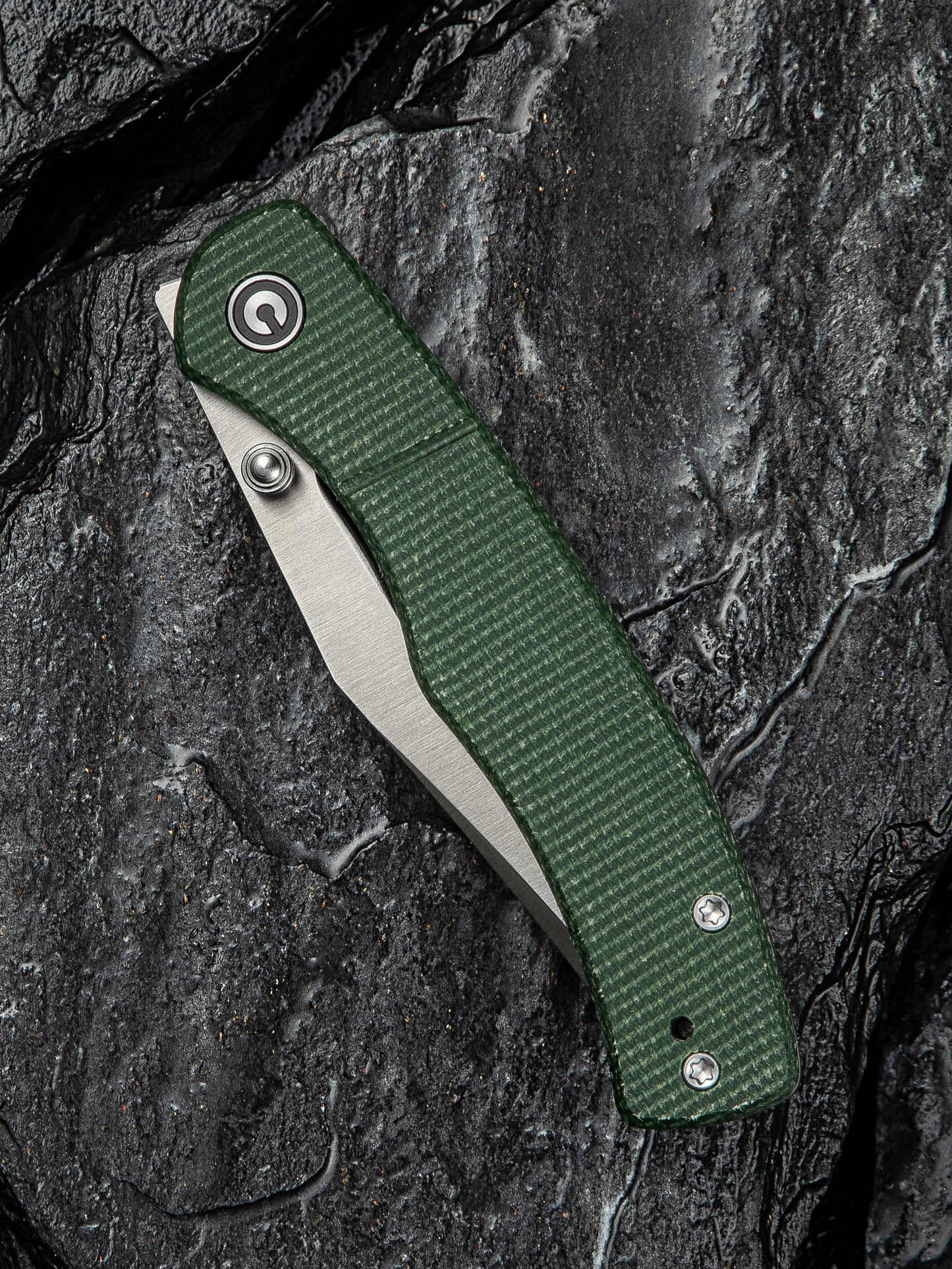 Civivi Clingman 2.99" Nitro-V Green Canvas Micarta Folding Knife by Taylor Martin C23065-4