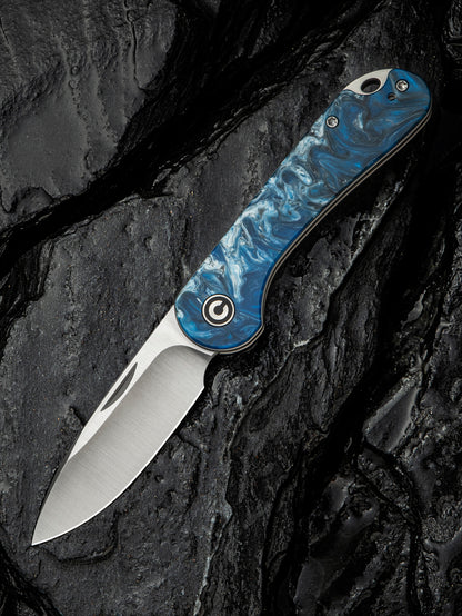 Civivi Elementum Slip Joint 2.96" 14C28N Blue Ocean Resin Folding Knife C18062AJ-4