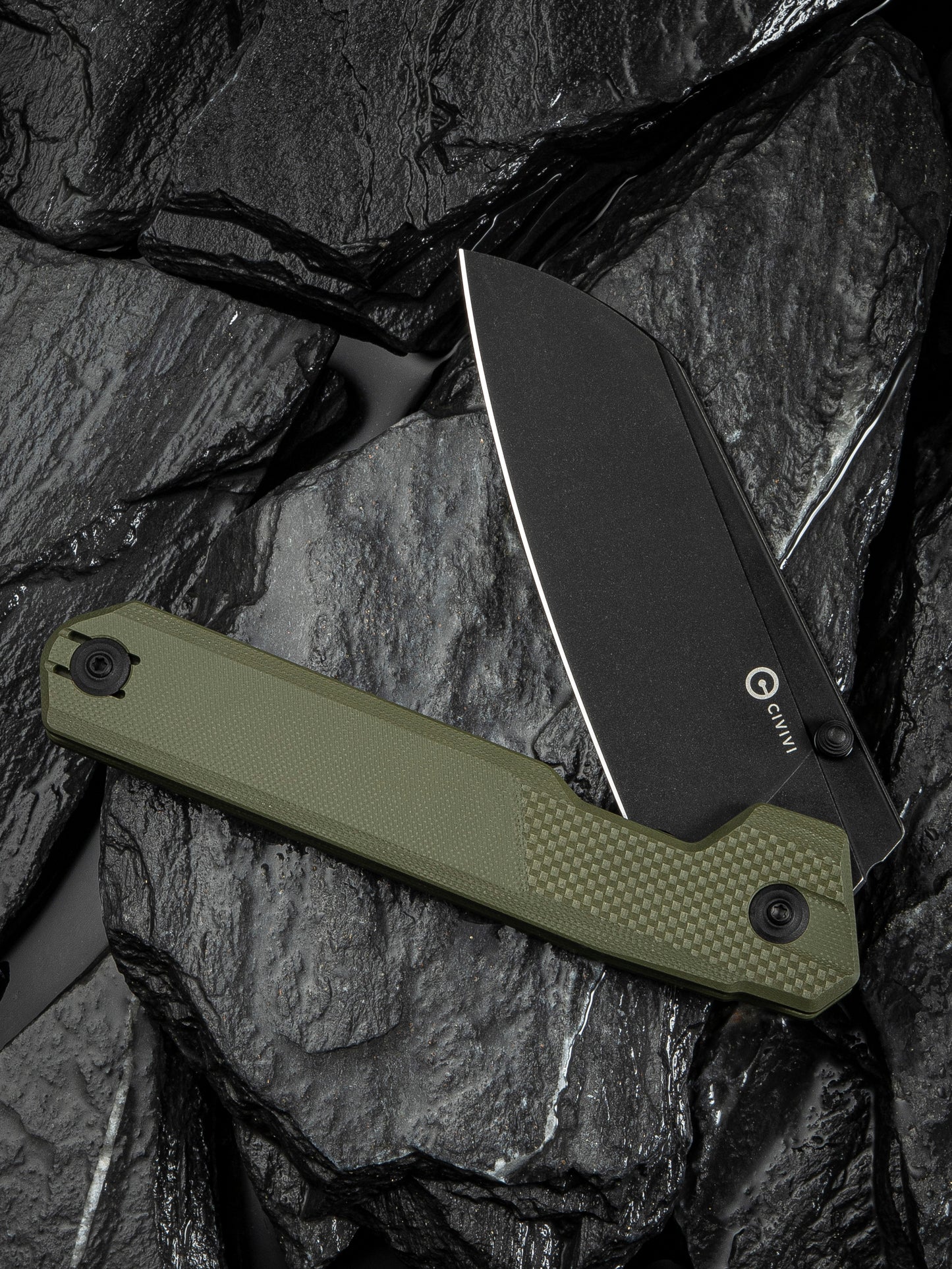 Civivi Hid 4.14" Sandvik 14C28N OD Green G10 Folding Knife by Ostap Hel C23008-2