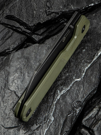 Civivi Hid 4.14" Sandvik 14C28N OD Green G10 Folding Knife by Ostap Hel C23008-2