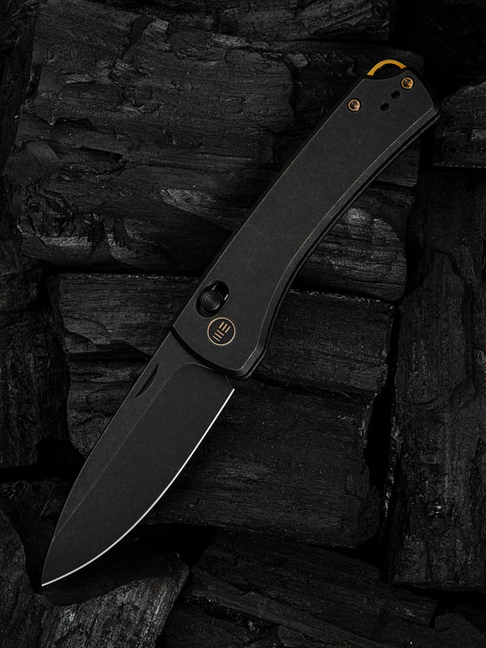 WE Nightblade 2.98" CPM 20CV Black/Black Titanium Folding Knife by Dutch Bushcraft Knives WE22046-1