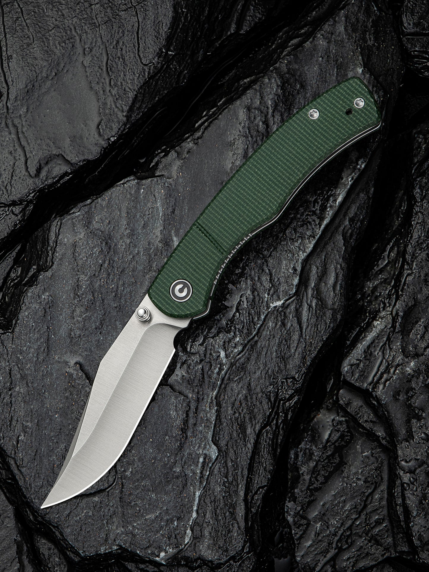 Civivi Clingman 2.99" Nitro-V Green Canvas Micarta Folding Knife by Taylor Martin C23065-4