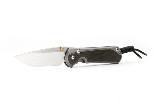 Chris Reeve Small Sebenza 31 Bog Oak 2.99" CPM Magnacut Titanium Folding Knife S31-1100