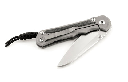 Chris Reeve Small Inkosi Insingo 2.8" CPM Magnacut Black Canvas Micarta Titanium Folding Knife SIN-1028