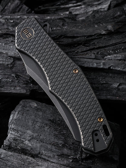 WE Viking Tactics RekkeR 3.61" CPM 20CV Black Stonewashed Titanium Folding Knife by Kyle Lamb WE22010G-1