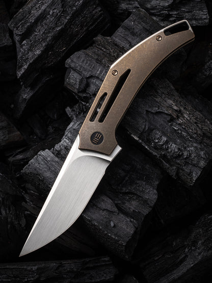 WE Speedliner 3.39" CPM 20CV Bronze Titanium Folding Knife by Tashi Bharucha WE22045C-2