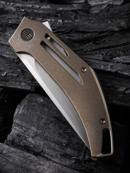 WE Speedliner 3.39" CPM 20CV Bronze Titanium Folding Knife by Tashi Bharucha WE22045C-2