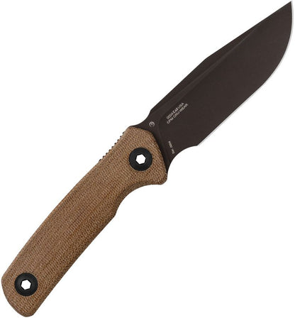 Zero Tolerance 0004 4.2" CPM Cru-Wear Dark Bronze Cerakote Micarta Fixed Blade Knife