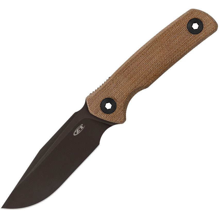 Zero Tolerance 0004 4.2" CPM Cru-Wear Dark Bronze Cerakote Micarta Fixed Blade Knife