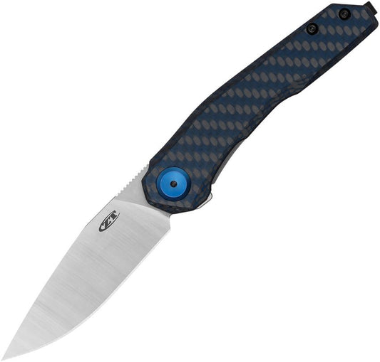 Zero Tolerance 0545BLUCF 3.2" CPM Magnacut Blue Carbon Fiber Titanium Folding Knife