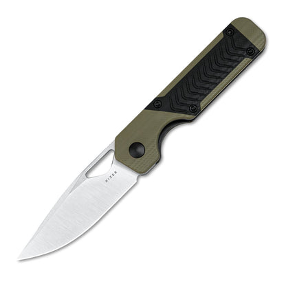 Kizer Mini Militaw 2.82" Nitro-V Green/Black G10 Folding Knife V3634SA6