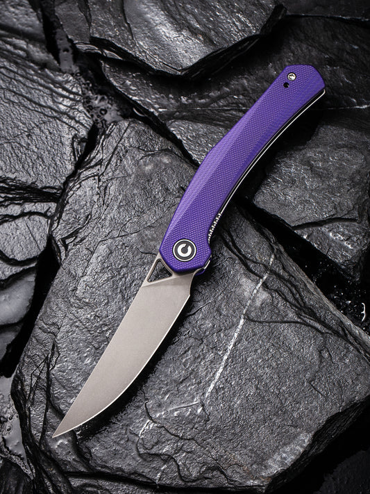 Civivi Lazar 3.31" Purple Black G10 Folding Knife by Elijah Isham C20013-2