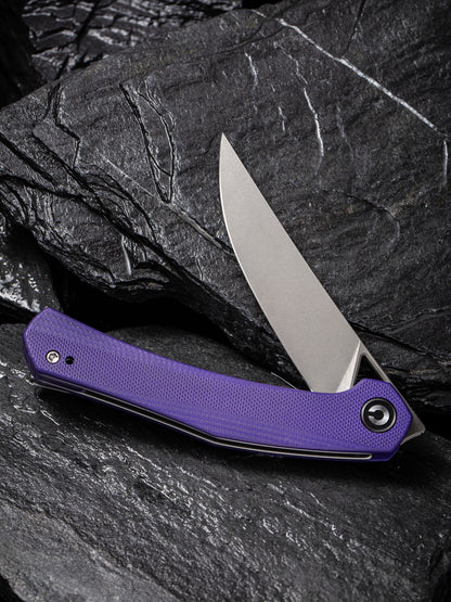 Civivi Lazar 3.31" Purple Black G10 Folding Knife by Elijah Isham C20013-2