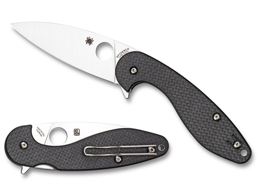 Spyderco Sliverax 3.48" CPM S30V Carbon Fiber/G10 Flipper Folding Knife C228CFP