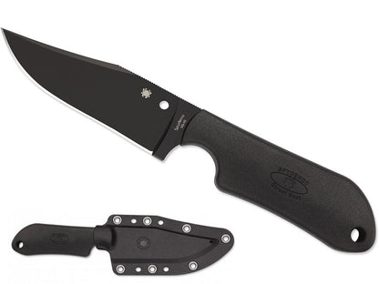 TORN BOX DISCOUNT - Spyderco Street Beat Lightweight 3.5" VG-10 FRN Fixed Blade Knife FB15PBBK